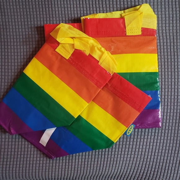 Lot of 2 STORSTOMMA Ikea rainbow small bag - Picture 2 of 7